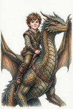 🔥 Dragon Rider Portrait – Transform Your Child into a Brave Hero 🐉