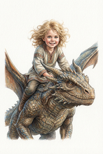 🔥 Dragon Rider Portrait – Transform Your Child into a Brave Hero 🐉